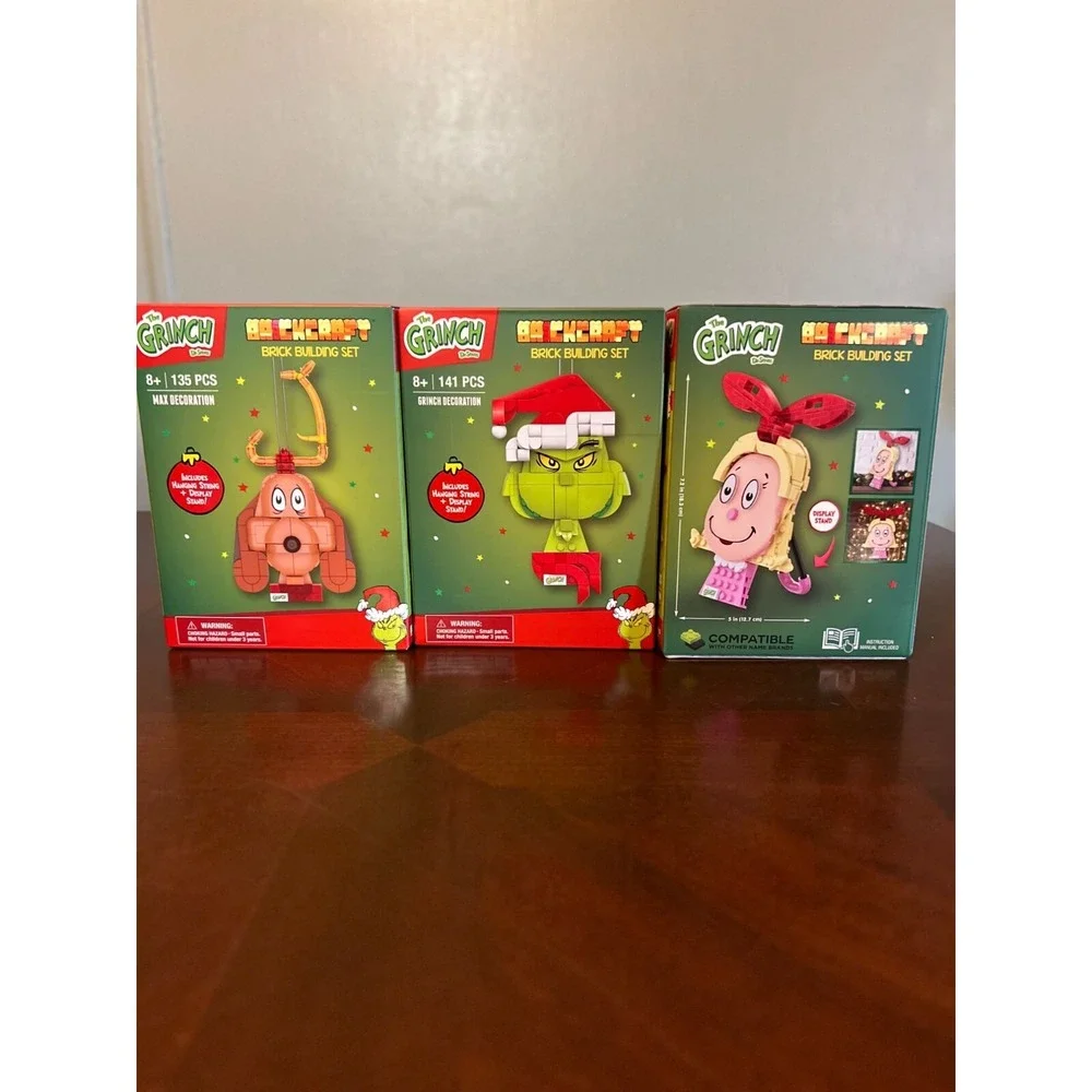 The Grinch Brickcraft Building Set 3-Pack Grinch Max & Cindy Lou lego compatible